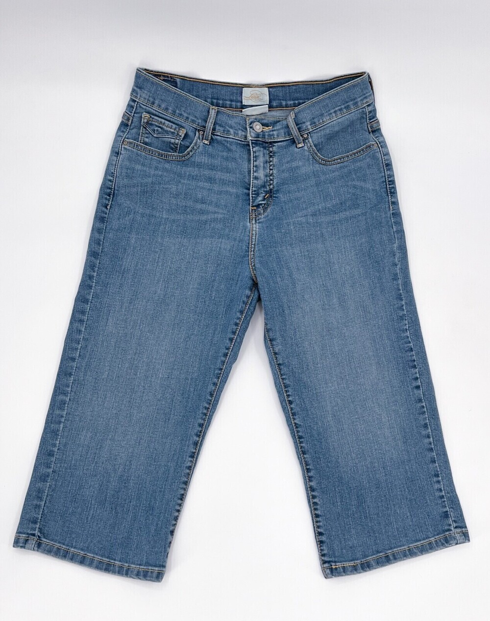Levis San Francisco Jeans Womens 12 Blue 512 Perfectly Slimming Cropped Straight